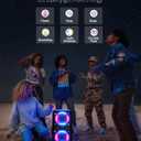 Party Bluetooth Speaker - 240W Peak Loud Speaker, Dazzling Light Show, Deep Bass, IPX4 Waterproof, 15H Battery, TWS Pairing, BT 5.3 Wireless, Portable for Home/Outdoor/Beach/Pool Party