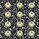 Flagship Carpets Smiley Faces Sit Spots on Composition Book Paper Educational Area Rug for Kids Room, Children's Classroom Rug for Teaching and Playroom, 5' X 7'6" - Yellow