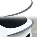 Spoiler Fit for Tesla Model Y 2020-2024, Upgrade ABS Material Rear Spoiler Wing OEM Rear Trunk Lip, Model Y Accessories, Matte Carbon Fiber