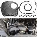 Aluminum Engine Timing Cover W/Gasket Compatible with VW Passat Beetle CC EOS Golf GTI Jetta Audi A3 A4 A5 A6 Allroad Q3 Q5,Timing Chain Cover Replacement for 06H103269C 06H103269H 06H103269G