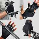 ATERCEL Workout Gloves for Men and Women, Exercise Gloves for Weight Lifting, Cycling, Gym, Training, Breathable and Snug Fit (Black, XS)