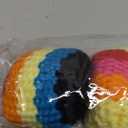 SXHATE 3 Pack Crochet Footbags, Random Colors Knitted Kick Sack Balls,
