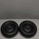 11x4.00-5 Lawn Mower Tires Flat Free Compatible for Zero Turn Lawn Mowers Front Tires, 11x4-5 Tractor Solid Smooth Tires and Wheel with 3/4" or 5/8" Bushings, 3.4"-4"-4.5"-5" Centered Hub, 2 Pcs