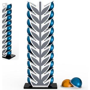 Coffee Pod Holder Stand for Nespresso Vertuoline Capsules20 Pods Organization Storage - Ideal for Small Kichen Counter and Coffee Bars