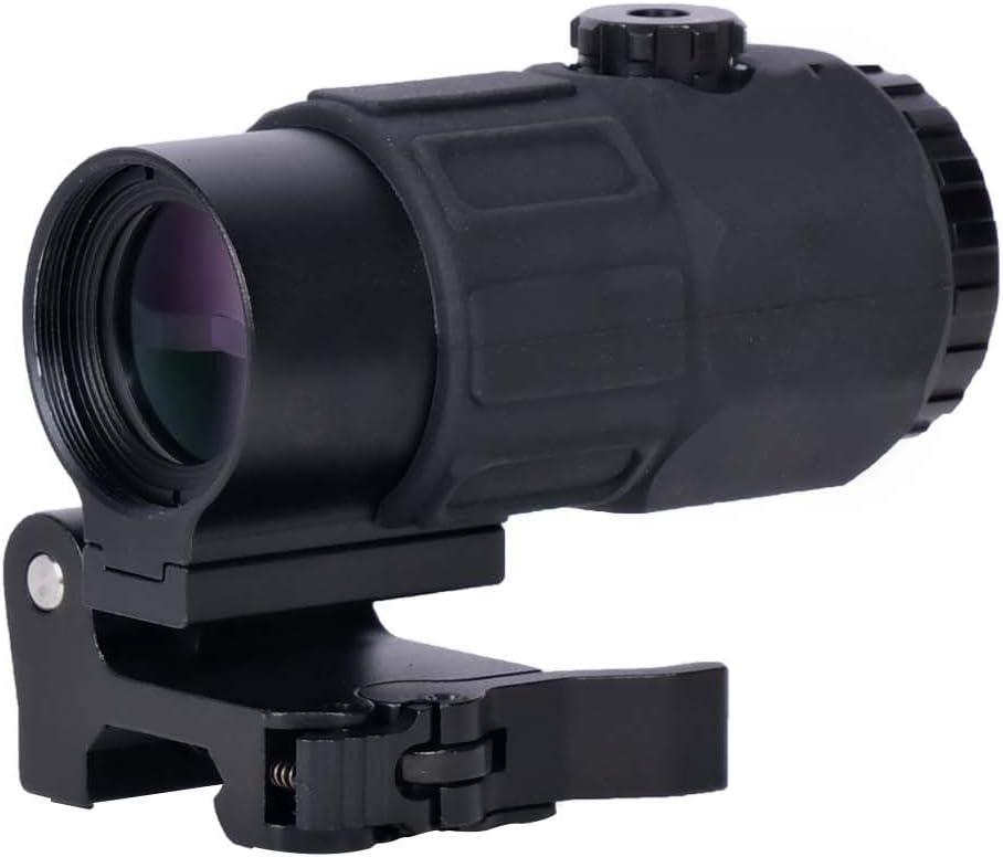 G33 G43 G45 Riflescope Magnifier - 3X & 5X Magnification for Enhanced Accuracy and Targeting (Black)