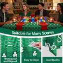 9 x 4 Pack St. Patricks Day Plastic Tablecloth 54 x 108 Inch Green Lucky Shamrock Disposable Table Cover for St. Patrick's Day, Irish and Spring Decorations