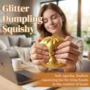 Glitter Dumpling, Glitter Dumpling Squishy with Box (Gold)