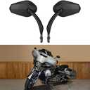 Black Sportster Mirrors Compatible with Harley Road King Street Electra Glide Dyna Softail Road Glide Motorcycle Rearview 1982-2019 2020 2021 2022