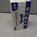 Lens Wipes 220pcs, Individually Wrapped Pre-Moistened Wipes for Eyeglasses, Phone Screens, Cameras - Streak-Free & Gentle