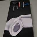 Ultra-Slim Bidet Attachment, Posterior&Feminine Wash-(Retractable Dual Nozzles), Non-Electric Bidet Attachment for Toilet Seat, Adjustable Fresh Cold Water Pressure, Stainless Steel Inlet (White)