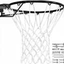 Heavy Duty Replacement Basketball Rim - 18" Solid Steel with Heavy-Duty Net, Pro-Grade Basketball Hoop Rim, Wall-Mount & Hoop Replacement, Double Spring Basketball Hoop Rim & Complete Installation Kit