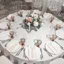 200 Pcs Clear Acrylic Place Cards Blank Wedding Reserved Signs for Chair with Ribbon Rectangle Acrylic Name Seat Tag for Table Setting Numbers Guest Name Dinner Party 3.54" x 1.96"(Clear)
