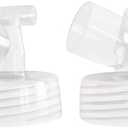 Wide Mouth Base Connector 2pc - Compatible with Motif & Spectra S1 S2 Pumps & Bottles; Compatible with Medela, Maymom, Pumpin Pals, Lacteck & Idaho Jones Flanges - Replacement Pump Parts Adapter