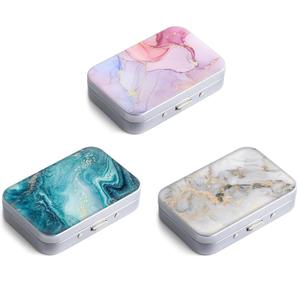 Dental Floss Portable Case, Easy to Store Floss Picks of Various Sizes, Portable Dental Floss Dispenser is Perfect for Travelling, Hotels, Dinners, Appointments.Marble 3 Piece (Marble 3 Piece-1)