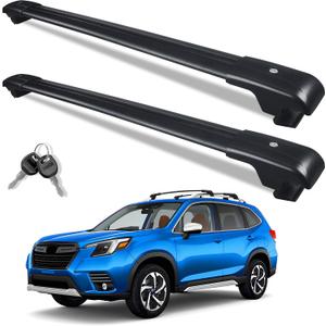 Roof Rack Cross Bars for 2014-2026 Subaru Forester 396lbs Lockable Roof Rails Crossbars Anti-Theft Roof Rackfor Cargoes, Bicycles, Kayaks, Luggage Racks, Suitcases, Canoes