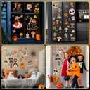 5 x Dia de Los Muertos Decorations, Day of The Dead Window Clings, Halloween Window Stickers, Mexican Fiesta Party Decor, Sugar Skull Skeleton Musical Decals, 9 Sheets