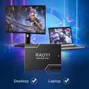 RAOYI 256GB Internal SSD SATA III 6Gb/s 2.5 Solid State Drive 3D NAND Flash Advanced SSD Hard Drive Up to 550MB/s SATA 3 SSD Upgrade Performance for PC Laptop
