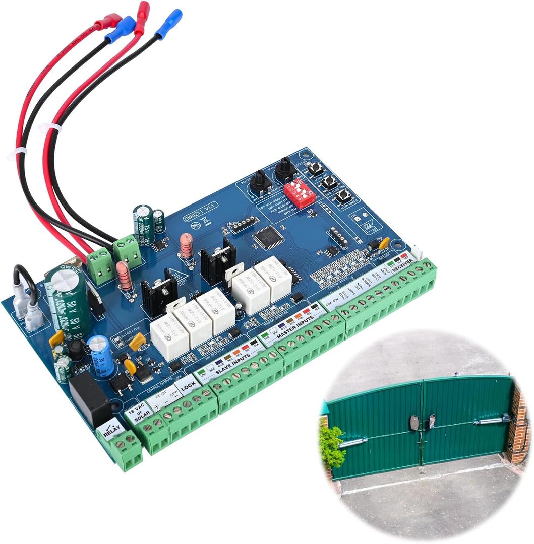 R4211 Control Board for Mighty Mule Gate Openers - Compatible with FM500/FM502, MM560/MM562, SW3000XL/SW4000XL Series - Single/Dual Door Installation, Aftermarket Replacement