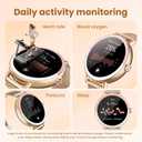 KEEPONFIT Smart Watch for Men/Women Android & iPhone, 1.27" Touch Screen Fitness Tracker with Answer/Make Calls, IP68 Waterproof Heart Rate/Sleep/SpO2 Monitor, Pedometer, 100+ Sport Modes