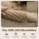 MontVoo-Polypropylene 2x3 ft Indoor Outdoor Entryway Rug Porch Rug Door Mats Rugs Small Accent, Textured Weave, Durable for High Traffic, Fade-Resistant, Non-Shedding, Boho Geometric Neutral Brown