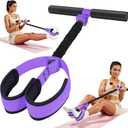 2026 Upgraded Durable Pedal Resistance Band with Handle, Thickened Latex Tubes and Soft Foam Fabric Foot Pedal, Sit Up Exercise Equipment for Abdomen, Waist, Arm, Core/ABS, Leg, Physical Therapy (1-Purple)