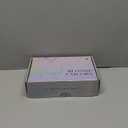 BLONDE UNICORN Ash Brown 14 Inch Bob Wig with Bangs 100% Human Hair,Shoulder Length Wigs for White Women Daily Use 180 Density