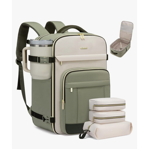 LOVEVOOK 40L Travel Backpack for Women & Men - 17.3 Inch Carry On Backpack & Personal Item Backpack for Airlines, Spacious and Durable Design, with 3 Packing Cubes