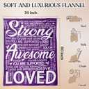 Get Well Gifts for Women, Inspirational Hug Blanket for Her Him, Cancer Care/Breast Cancer/Feel Better/Thinking of You Gifts for Women Friend Sister Mom Grandma