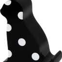 kate spade new york Acrylic Cell Phone Stand, Novelty Phone Holder for Desk, Black Cat (Picture Dot)