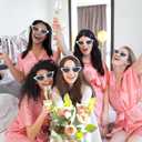 4 x WantGor Cat Eye Sunglasses for Women, Bachelorette Party Bride to Be Gifts Bride Sun Glasses Bridal Engagement Decorations (White)