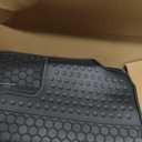 Car Floor Mats Custom Fit for Honda Fit 2009-2013 Black Rubber All Weather Protection Auto Floor Liners Heavy Duty Odorless