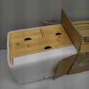 Wisuce Bamboo Desk Drawer Organizer, Desktop Organizer with Drawers Tabletop Storage Organization Box for Office Home Toiletries Supplies Vanity, No Assembly Required(1 With Shelf-3 Drawers)