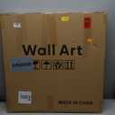 Framed 3D Textured Wood Wall Art, Modern Minimalist Nature Wood Geometric Artwork for Walls, Contemporary Rustic Black Sandstone Painting Wall Decor for Living Room, Bedroom, Kitchen, Office, 28x28