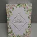 9-in-1 Red-Light-Therapy-for-Face-and-Neck, Portable Facial Massager Tool with Adjustable Vibration & Thermals for Wrinkles, Double Chin, White