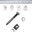 Truck Bed Mounting Bolt Nut Hardware Kit Fits 1999-2016 Ford F250 F350 Super Duty Truck Replaces # W706640S900 W706641S900 W708770S436 XC3Z9900038AA 924-311