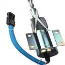 Fuel Shut Off Solenoid RE502473 Compatible with John Deere 653E 540G 740G 548G 648G 748G 843G 640G-II 648G-II 653G 648G-III 740 840 643H 843H 4710 460D 330B 335430B 435 7810 2254 6068TF250 6068TF151