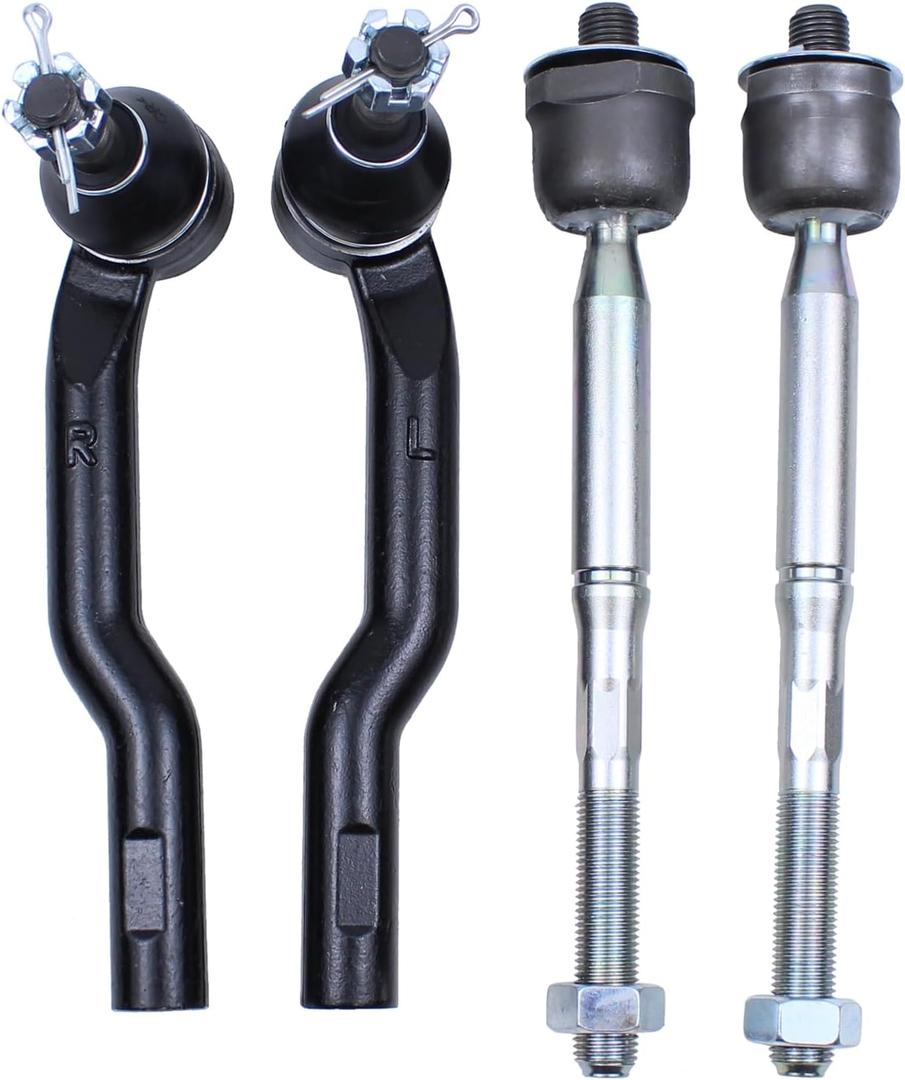 NewYall Front Inner and Outer Tie Rod End for Mazda 3 Sport 6 2014 2015 2016 2017 2018
