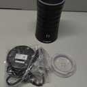 Milk Frother, Paris Rhne 4-in-1 Milk Steamer and Frother, Hot & Cold Foam Milk Warmer with Temperature Control, Auto Shut-Off Frothers for Coffee, Latte, Cappuccino, Macchiato (Black)