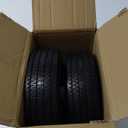 8-Inch Flat-free Tire, 2.50-4 Solid Tire and Wheel, 5/8" Bearings, 2.2" Offset Hub for Hand Truck Garden Wagon Trolley Dolly Replacement, 2 Pack