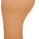 Cape Robbin Women's Clear Low Block Heels - Slip-On Transparent Round Open Toe Sandals (Anjelic) (Beige)