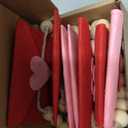 Valentines Day Decorations, Felt Heart and Envelope Garland with Wooden Beads, Valentines Day Garland for Mantle, Heart Decorations, Banner, Fireplace, Wall, Party (Openable Envelope)