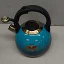 Tea Kettle Stovetop Whistling Kettle Teapot, Food Grade Stainless Steel Teakettle for Stove Top with Heat Proof Ergonomic Handle, 3.1 Quart Tea Pot (Blue)