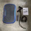 AXV Vibration Plate Fitness Platform Exercise Machine Vibrating Shaking Full Body Shaker Workout Vibrate Stand Shake Board Sport Gym for Weight Loss Fat Burner for Women Men, Slim Blue