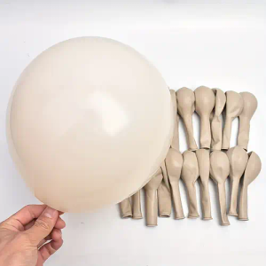 Birthday Decorations for Women - Beige Cream Neutral Balloons, Boho Party Banner, Happy Birthday Decor for Girls.