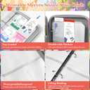 WOT I Card Holder for Yoto Cards, 80 Pockets Card Case with Zipper for Player & Mini Audiobook Cards, Portable Card Binder with Mesh Bag for Travel, Orange