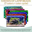 hygger 22W 24/7 Lighting Aquarium LED Light, Sunrise-Daylight-Moonlight Mode and DIY Mode, Adjustable Timer Adjustable Brightness Fish Tank Light with Extendable Bracket 7 Colors for Planted Tank