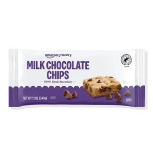  Milk Chocolate Chips, 12 Oz (Previously Amazon Fresh, (EXP 03/17/27)