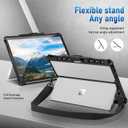 Microsoft Surface Pro 8 (2021) Case,with Hand Strap+Multi-Angle Shockproof,All-in-One Protective Cover with Built-in Kickstand Rugged,Black