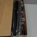 5/8 Diameter Curtain Rods 30-90 Inch, for 30-84 Inch Windows, Adjustable Splicing Black Curtain Rods for Windows with Brackets, Window Rod Long Small Curtains Rod, 2 Pack