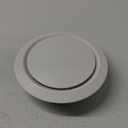 HG Power 8 Inch Soffit Vent, Adjustable Air Vent Cover, ABS Round Ceiling Vent Covers for Living Room, Attic, Bathroom, Kitchen, Ventilation Use, White - Opening Size 7.32"